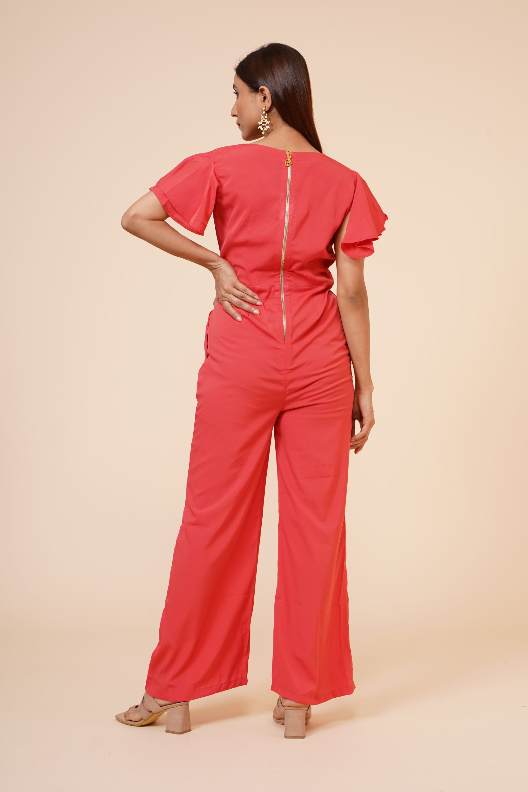Peach Party Casual Jumpsuit: The Ultimate Fashion Statement - Image 4