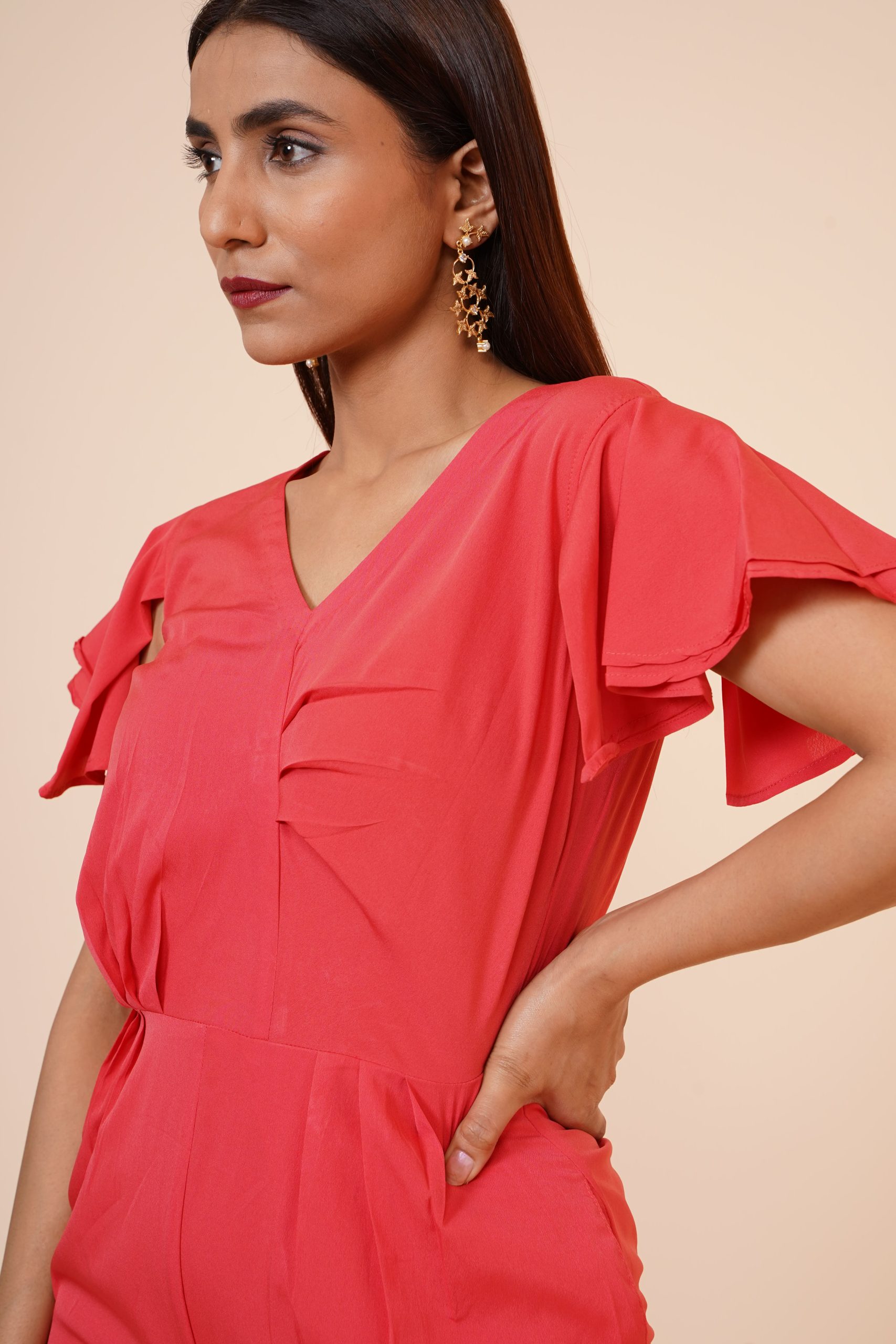 Peach Party Casual Jumpsuit: The Ultimate Fashion Statement - Image 5