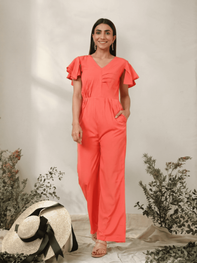 Peach Party Casual Jumpsuit: The Ultimate Fashion Statement