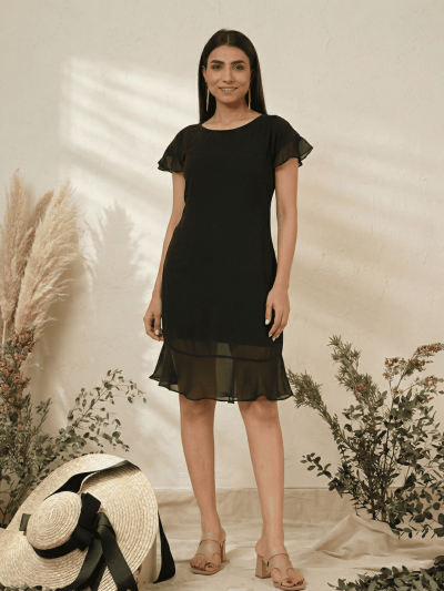 Women’s Black Midi Casual Dress: #1 Essential for Timeless Elegance
